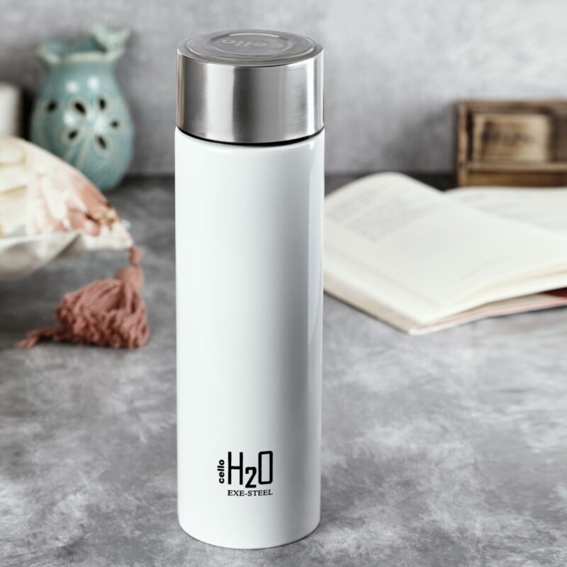 White|H2O Stainless Steel Water Bottle, 1000ml / 1000ml