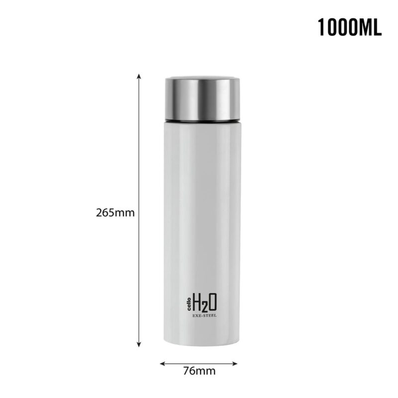 H2O Stainless Steel Water Bottle, 1000ml - Image 42