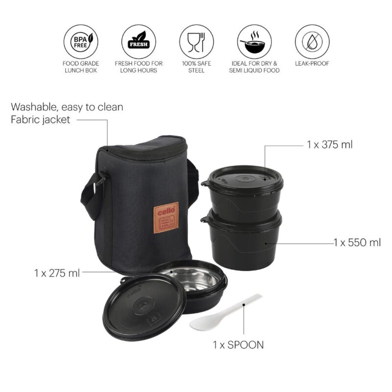 MF All in One Lunch Box with Fabric Bag - Image 6
