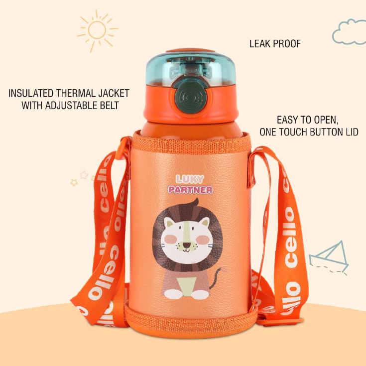 Kinder Hot & Cold Stainless Steel Kids Water Bottle, 500ml - Image 19