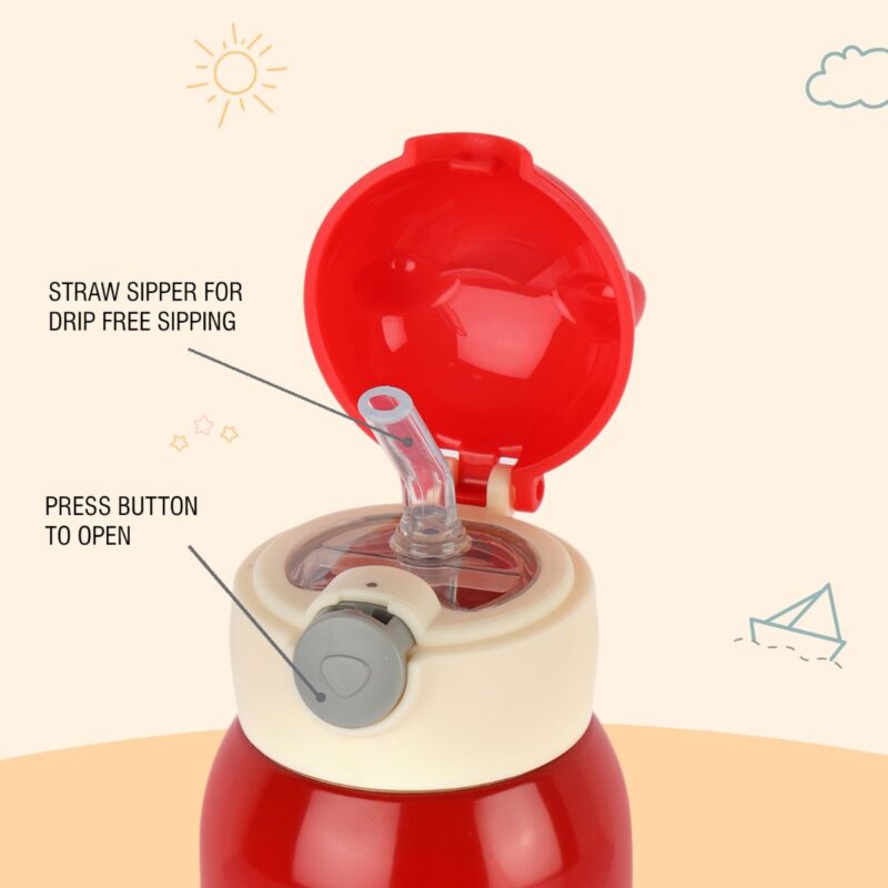 Toddy Hot & Cold Stainless Steel Kids Water Bottle, 550ml - Image 21