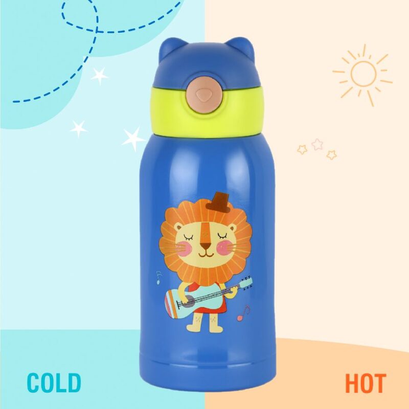 Toddy Hot & Cold Stainless Steel Kids Water Bottle, 550ml - Image 15
