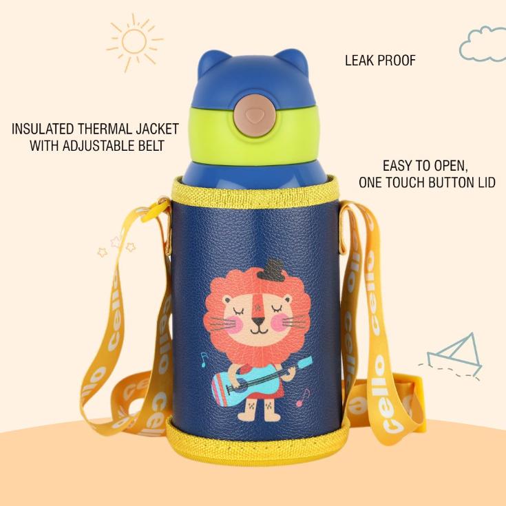 Toddy Hot & Cold Stainless Steel Kids Water Bottle, 550ml - Image 19
