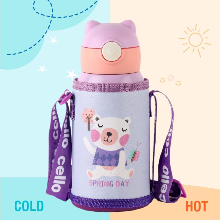 Toddy Hot & Cold Stainless Steel Kids Water Bottle, 550ml - Image 16