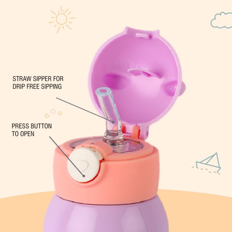 Toddy Hot & Cold Stainless Steel Kids Water Bottle, 550ml - Image 24