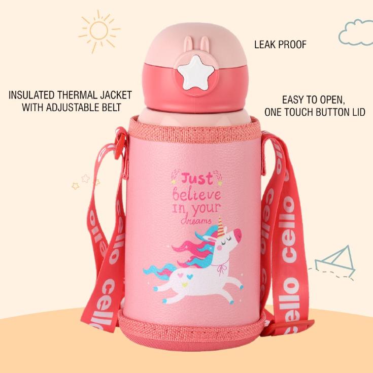 Lucky Hot & Cold Stainless Steel Kids Water Bottle, 500ml - Image 13