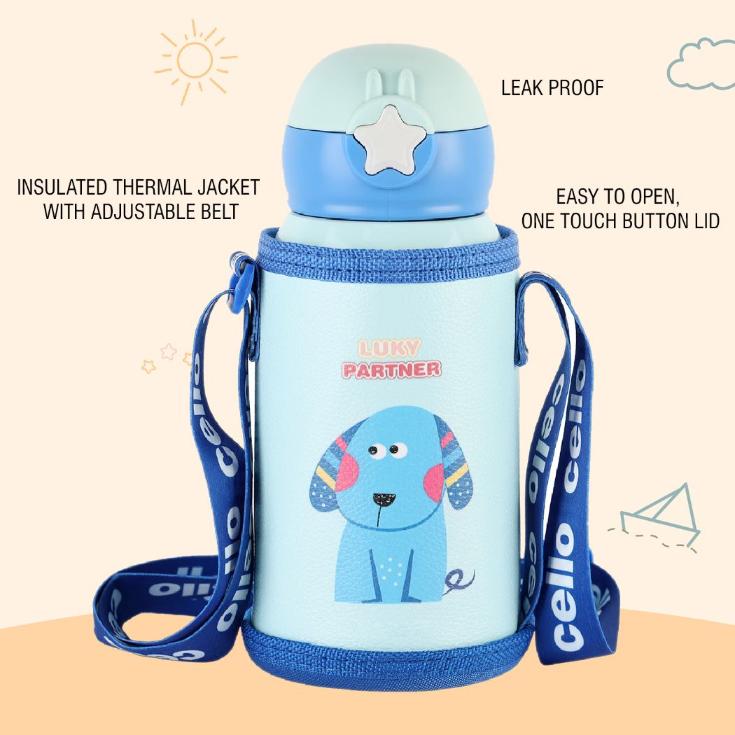Lucky Hot & Cold Stainless Steel Kids Water Bottle, 500ml - Image 16