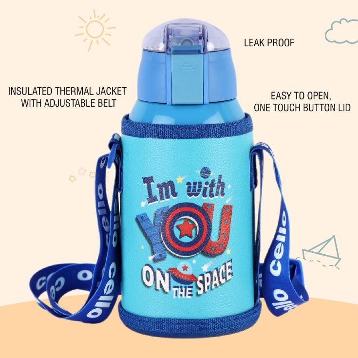 Kido Hot & Cold Stainless Steel Kids Water Bottle, 500ml - Image 14