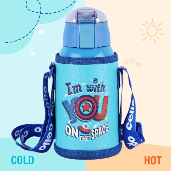 Kido Hot & Cold Stainless Steel Kids Water Bottle, 500ml - Image 22