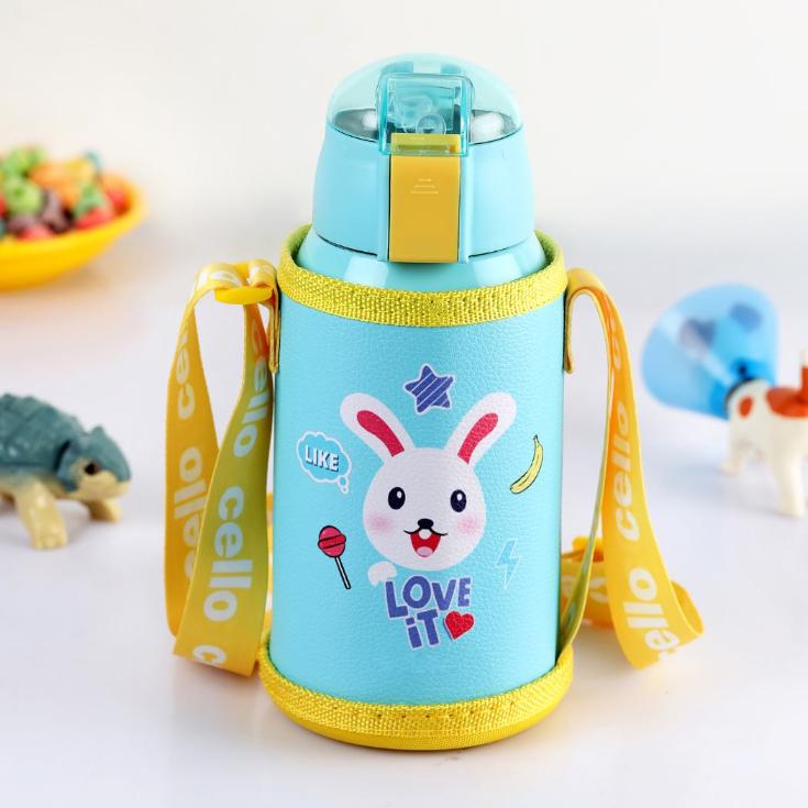 Sea Green|Kido Hot & Cold Stainless Steel Kids Water Bottle, 500ml / 500ml