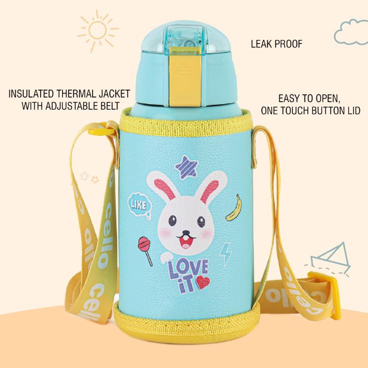 Kido Hot & Cold Stainless Steel Kids Water Bottle, 500ml - Image 15