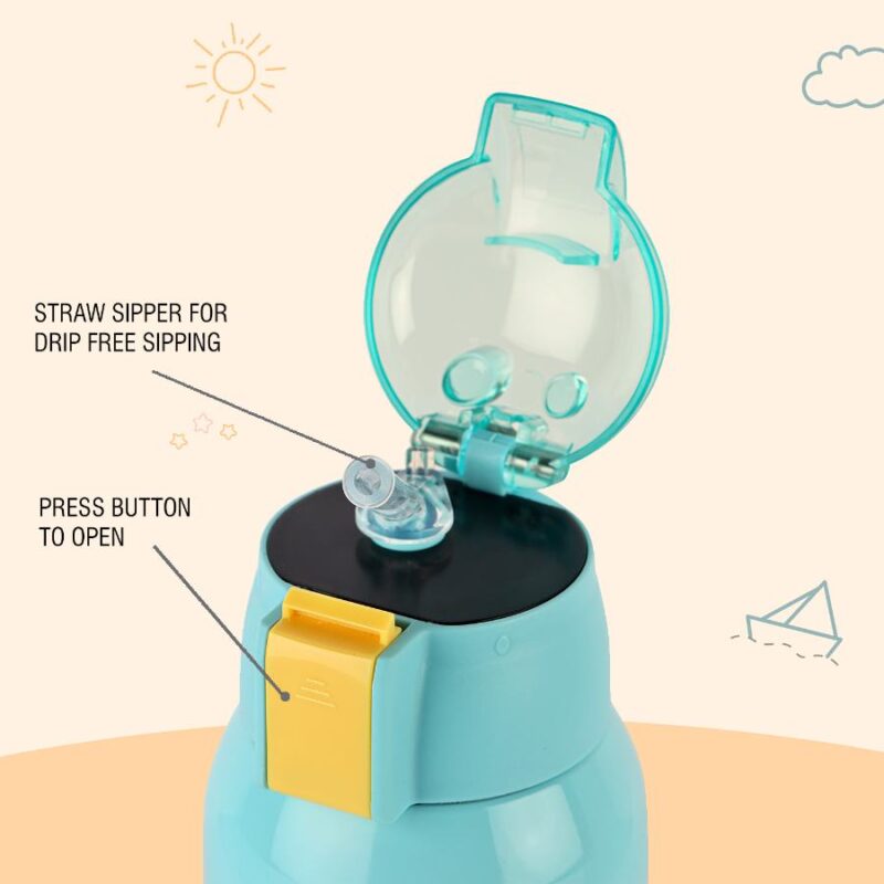 Kido Hot & Cold Stainless Steel Kids Water Bottle, 500ml - Image 19