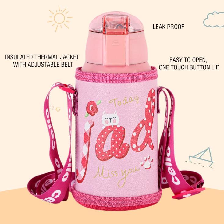 Kido Hot & Cold Stainless Steel Kids Water Bottle, 500ml - Image 16