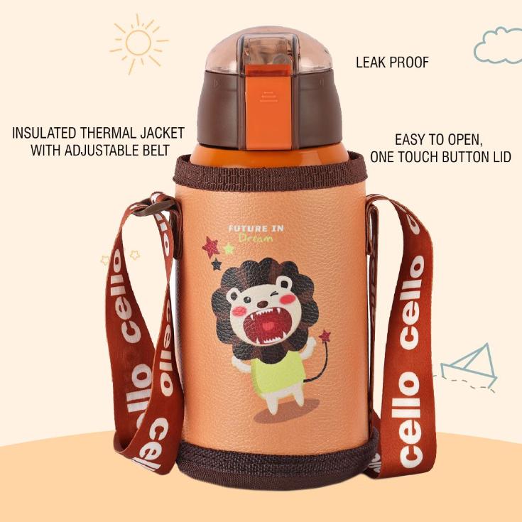 Kido Hot & Cold Stainless Steel Kids Water Bottle, 500ml - Image 17