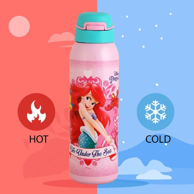 Gym-Star Toons Hot & Cold Stainless Steel Kids Water Bottle, 650ml - Image 9