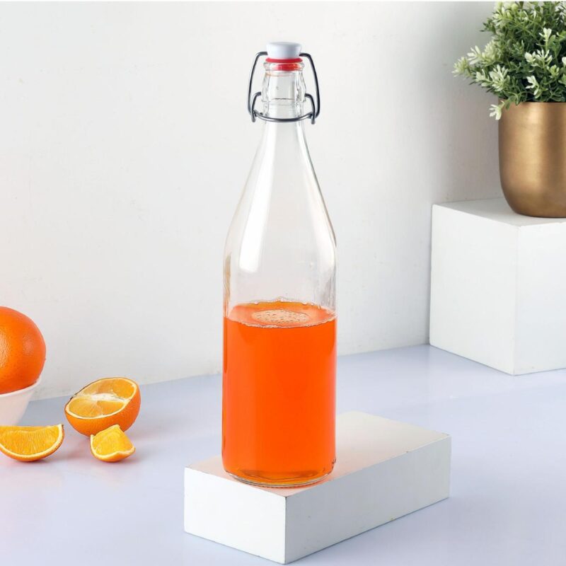 Clear|Aquaria Glass Water Bottle, 1000ml / 1000ml