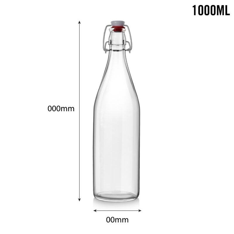 Aquaria Glass Water Bottle, 1000ml - Image 40