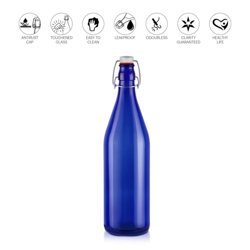 Aquaria Glass Water Bottle, 1000ml - Image 15