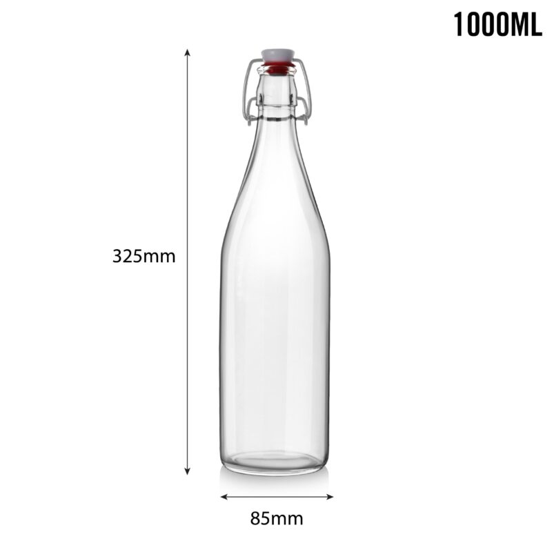 Aquaria Glass Water Bottle, 1000ml - Image 43