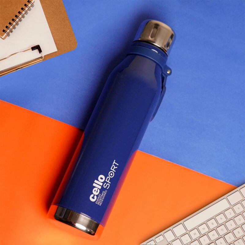 Blue|Bentley Flask, Vacusteel Water Bottle, 600ml / 600ml