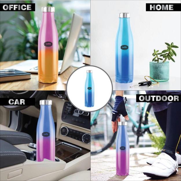 Colourmate Flask, Vacusteel Water Bottle, 500ml - Image 12
