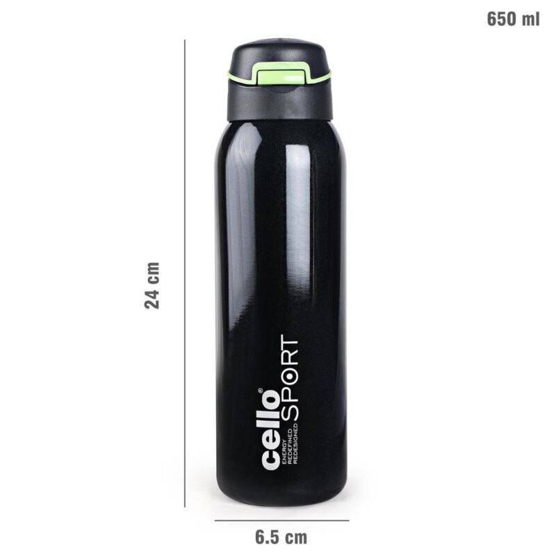 Gym Star Flask, Vacusteel Water Bottle, 650ml - Image 28