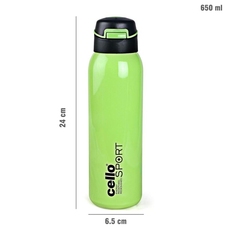 Gym Star Flask, Vacusteel Water Bottle, 650ml - Image 30