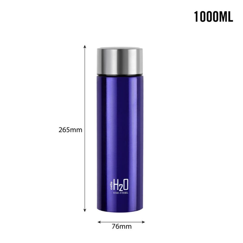H2O Stainless Steel Water Bottle, 1000ml - Image 44