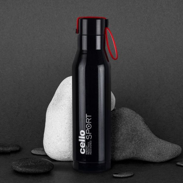 Black|Maestro Flask, Vacusteel Water Bottle / 750ml