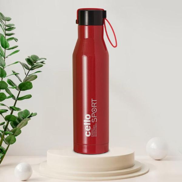 Red|Maestro Flask, Vacusteel Water Bottle, Red / 750ml