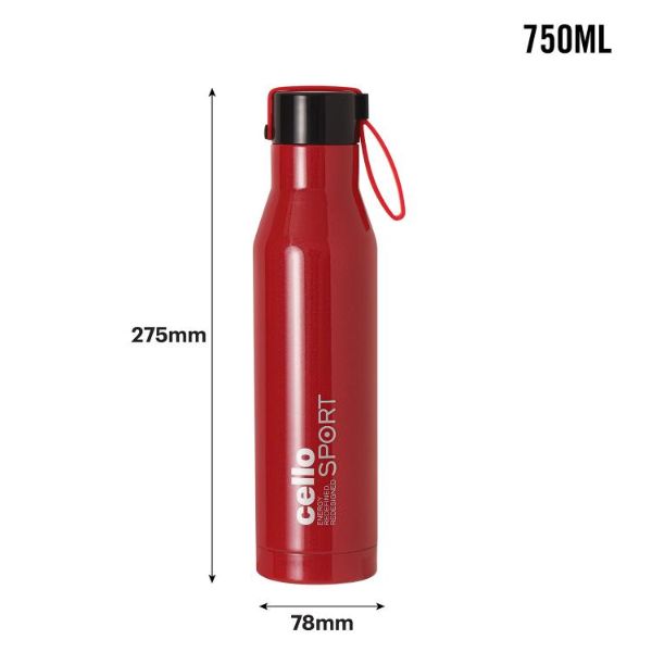 Maestro Flask, Vacusteel Water Bottle, Red - Image 14