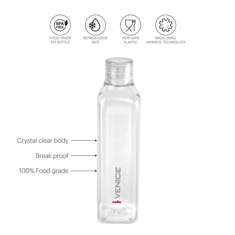Venice Plastic Water Bottle, 1000ml - Image 4