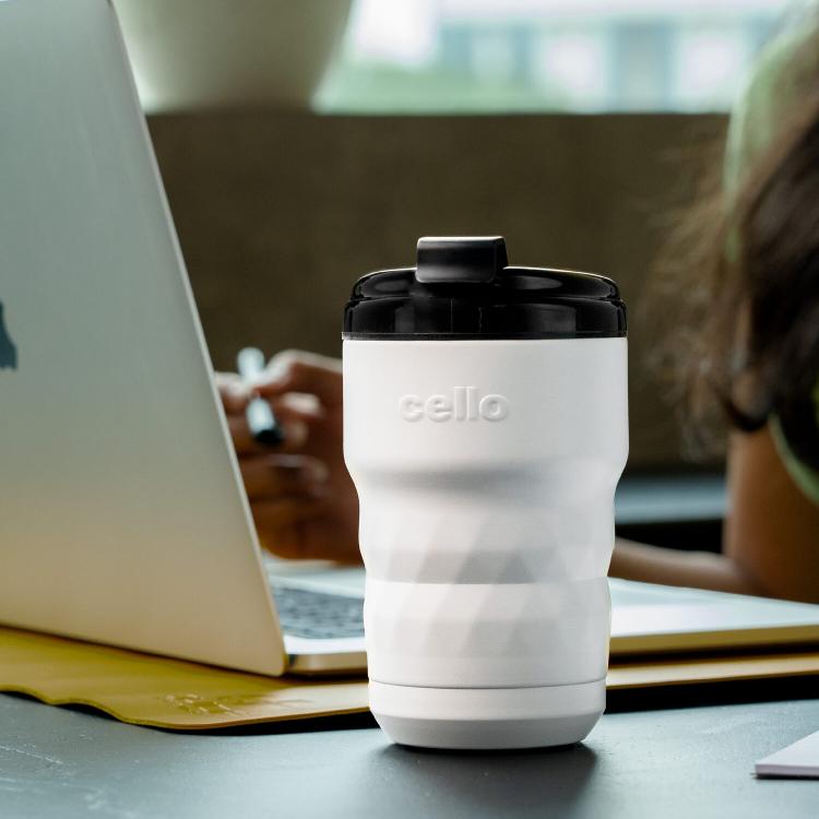 White|Nomad Flask, Vacusteel Water Bottle, 350ml / 350 ml