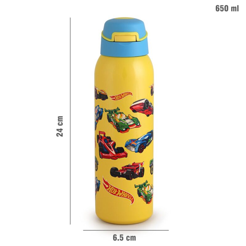 Gym-Star Toons Hot & Cold Stainless Steel Kids Water Bottle, 650ml - Image 23