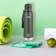 Green|Duro Ace Flask, Vacusteel Water Bottle / 600ml