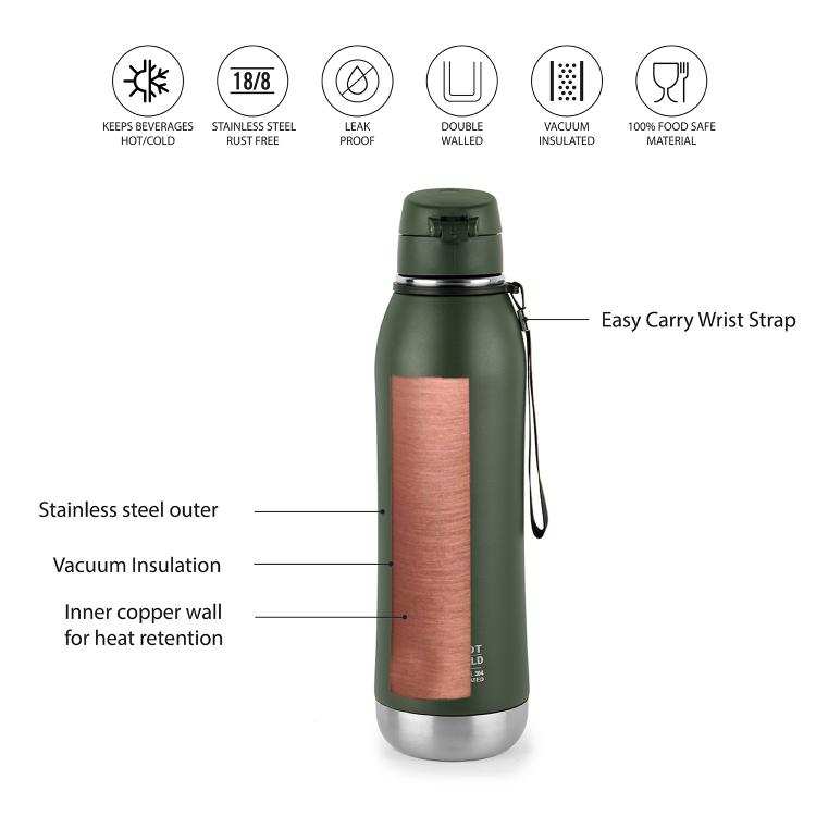 Duro Ace Flask, Vacusteel Water Bottle 600ml - Image 5