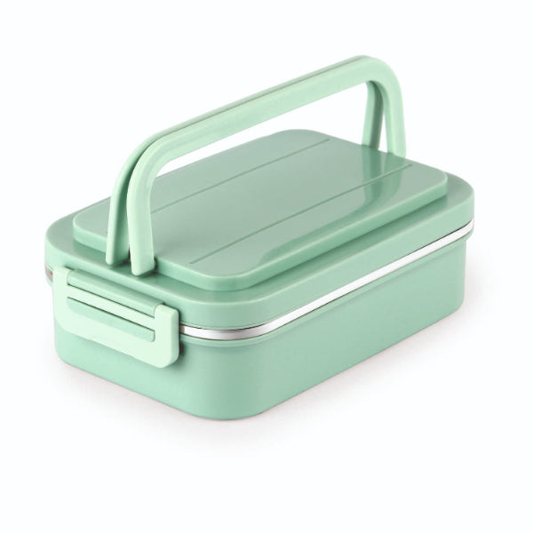 Green|Food Buddy Lunch Box With Fork And Spoon