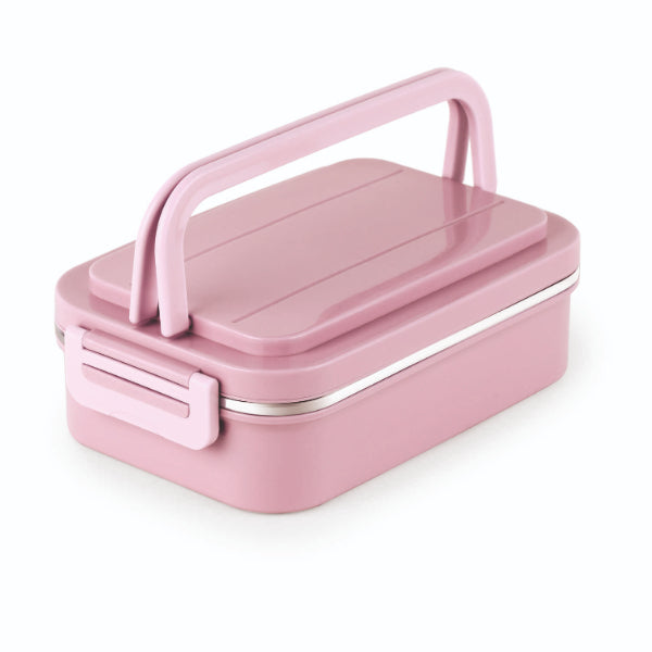 Pink|Food Buddy Lunch Box With Fork And Spoon