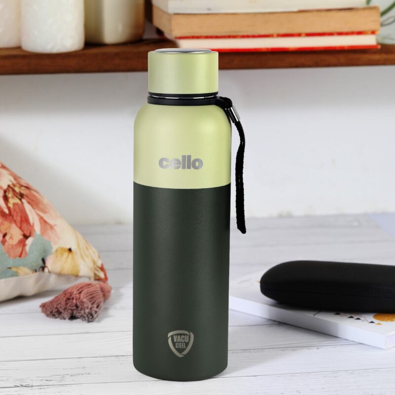 Green|Neo Kent Flask, Vacusteel Water Bottle, 750ml / 750ml