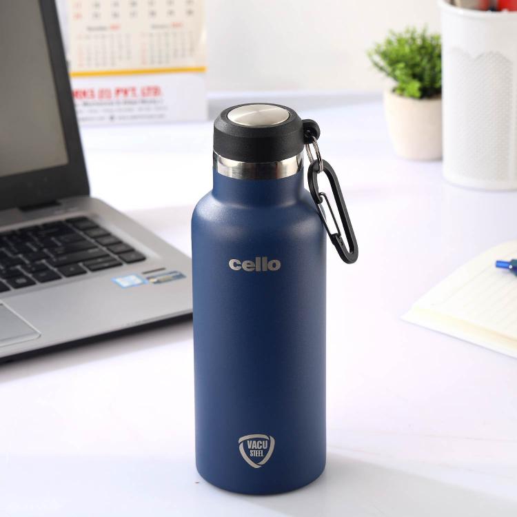 Blue|Duro Hector Flask, Vacusteel Water Bottle 550 ml / 550ml
