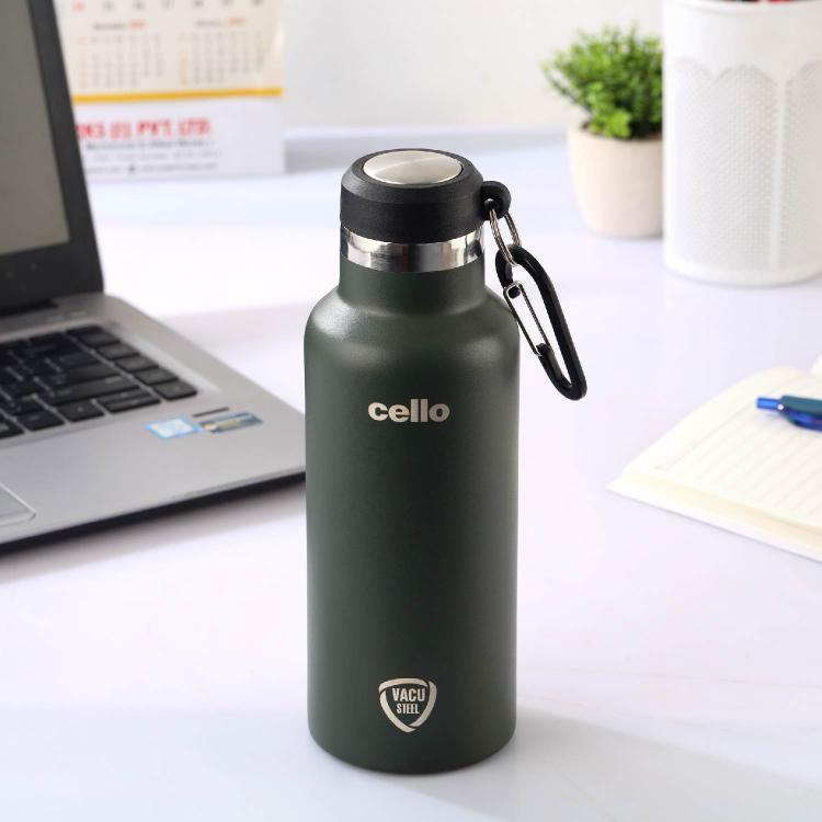 Green|Duro Hector Flask, Vacusteel Water Bottle 550 ml / 550ml