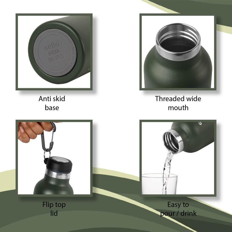 Duro Hector Flask, Vacusteel Water Bottle 550 ml - Image 19