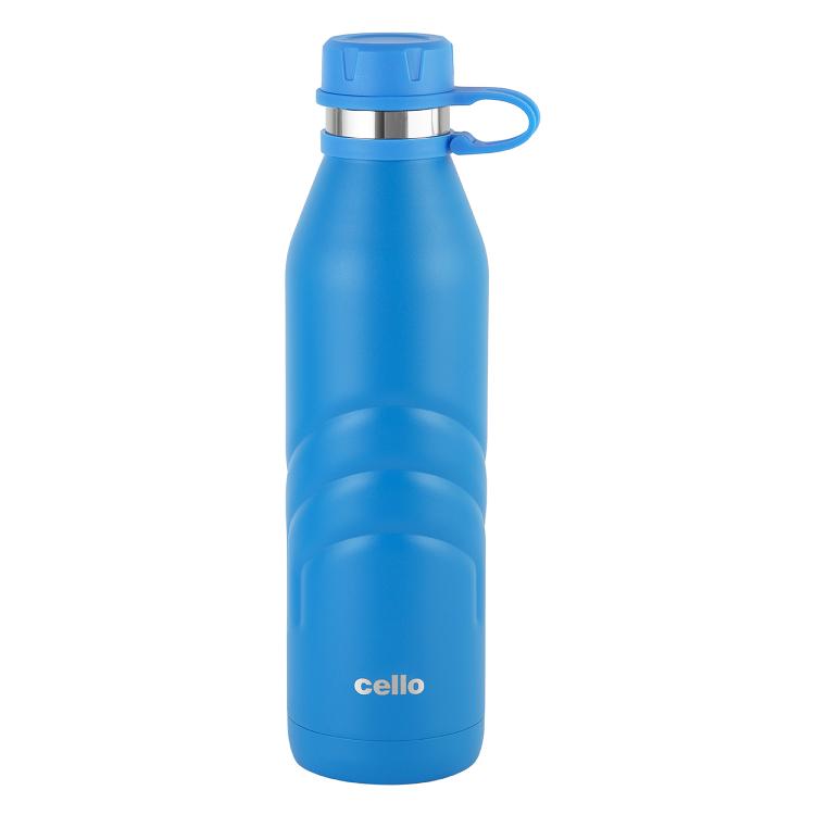 Blue|Duro Crown Flask, Vacusteel Water Bottle, 1000ml / 1000ml