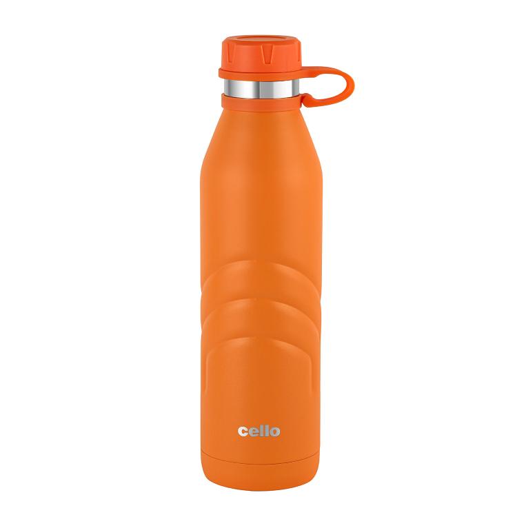 Orange|Duro Crown Flask, Vacusteel Water Bottle, 1000ml / 1000ml