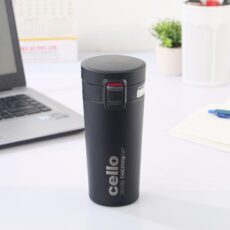 Black|Duro Café Flask, Insulated Coffee Mug, 450ml / 450ml