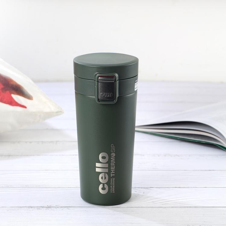 Green|Duro Café Flask, Insulated Coffee Mug, 450ml / 450ml