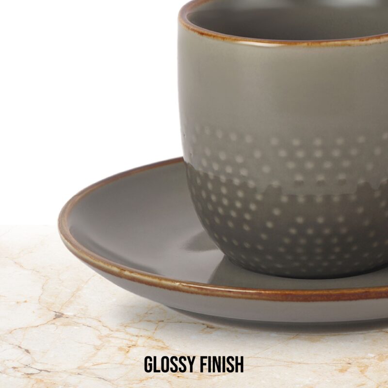 Hampshire 6 Pieces Ceramic Cup & Saucer - Image 21