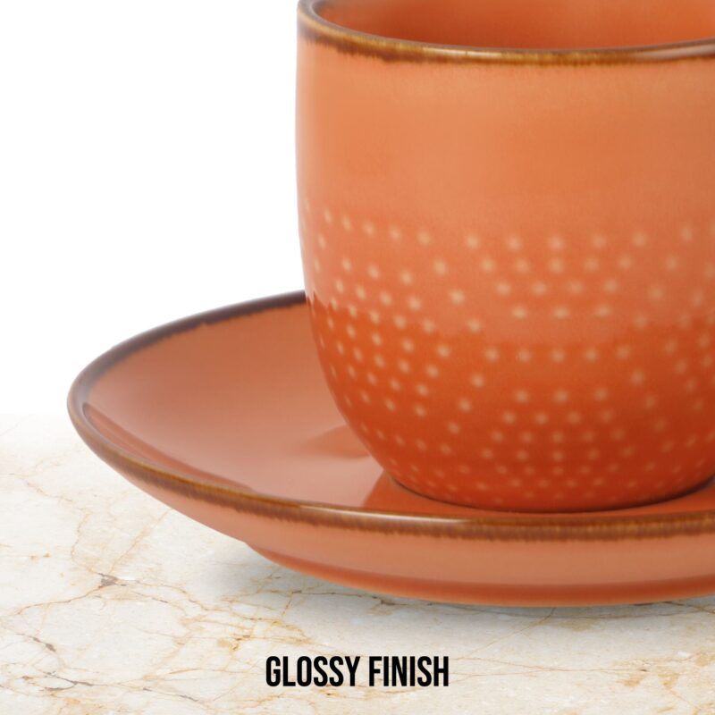 Hampshire 6 Pieces Ceramic Cup & Saucer - Image 22