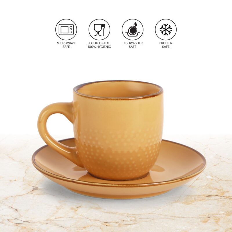 Hampshire 6 Pieces Ceramic Cup & Saucer - Image 13