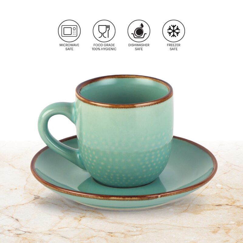 Hampshire 6 Pieces Ceramic Cup & Saucer - Image 14